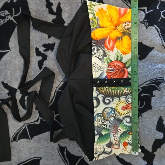 NWOT Mexican warrior skull pinup rockabilly psychobilly retro bra crop top L/XL - Picture 3 of 6